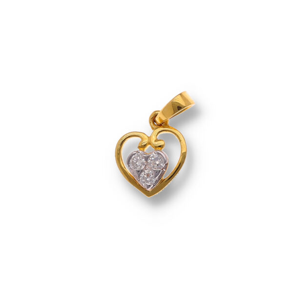 Solitaire Heart Diamond Pendant